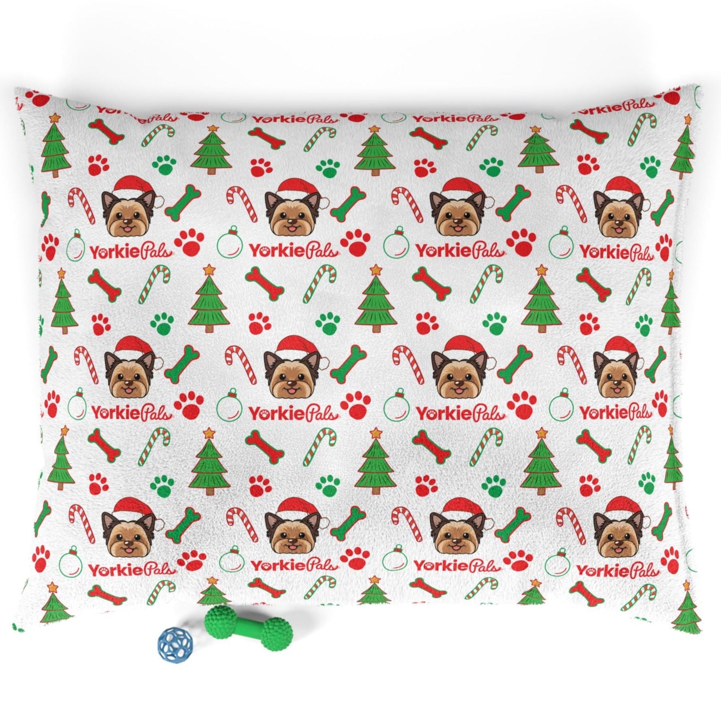 Yorkie-Xmas Comfy Bed - Yorkie Pals