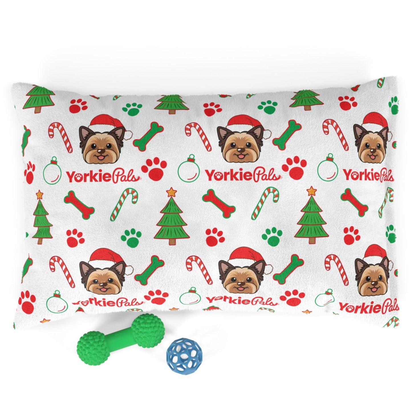 Yorkie-Xmas Comfy Bed - Yorkie Pals