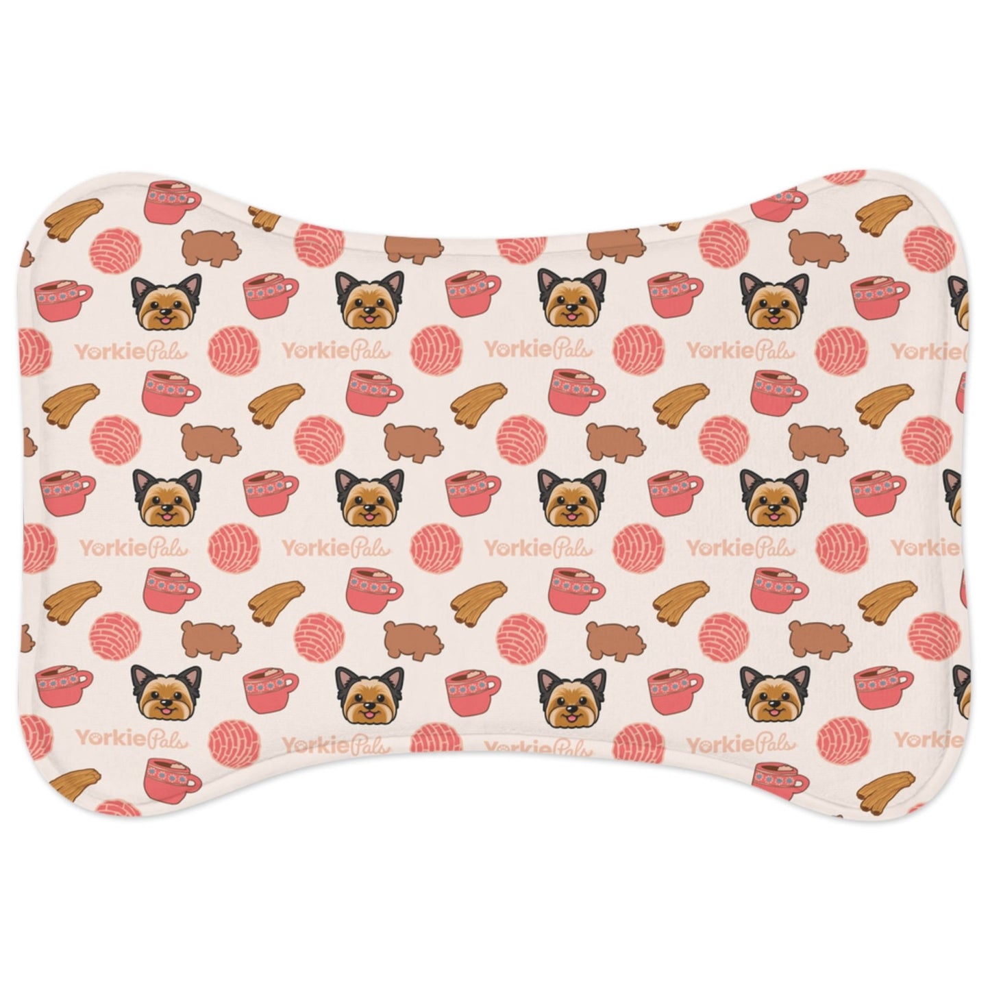 Yorkie-licious Bone Shaped Feeding Mat - Yorkie Pals