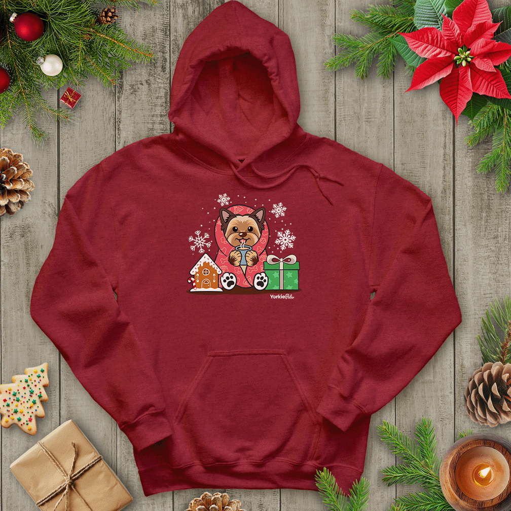 Hot Cocoa Yorkie Hoodie - Yorkie Pals