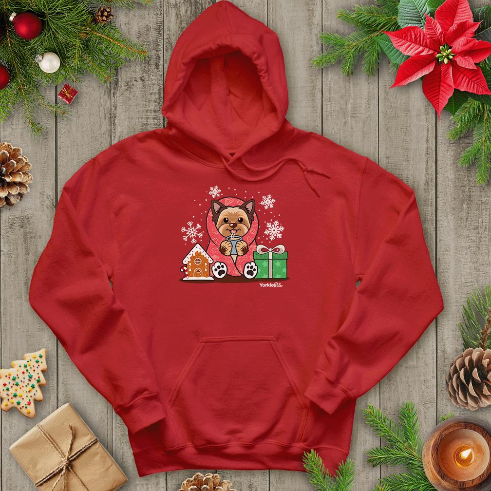 Hot Cocoa Yorkie Hoodie - Yorkie Pals
