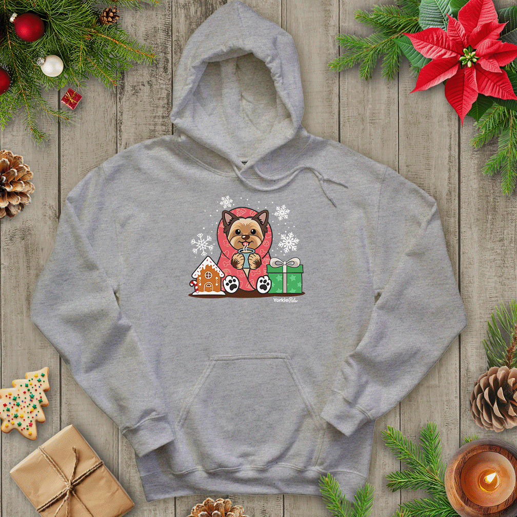 Hot Cocoa Yorkie Hoodie - Yorkie Pals