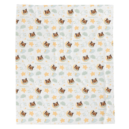 Dream Land Yorkie-themed blanket for dogs and owners