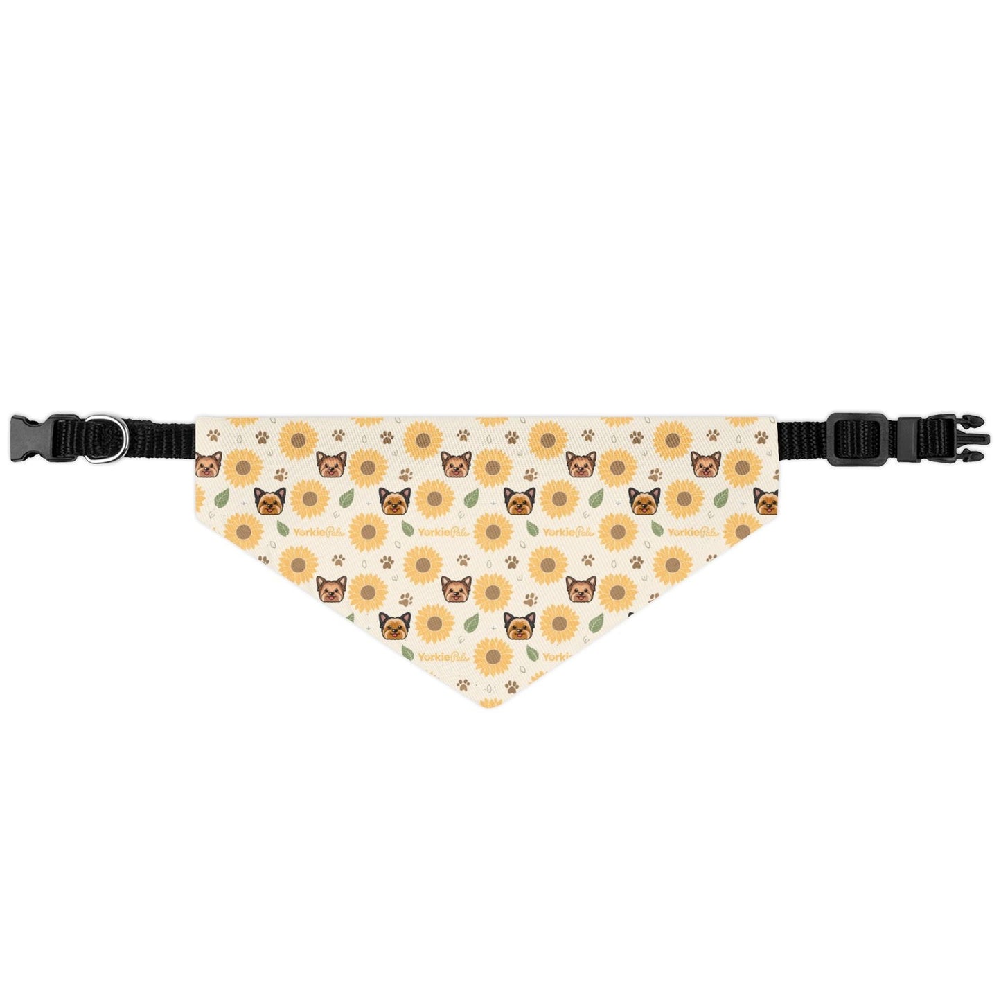 Yorkie SunFlower Pet Bandana Collar