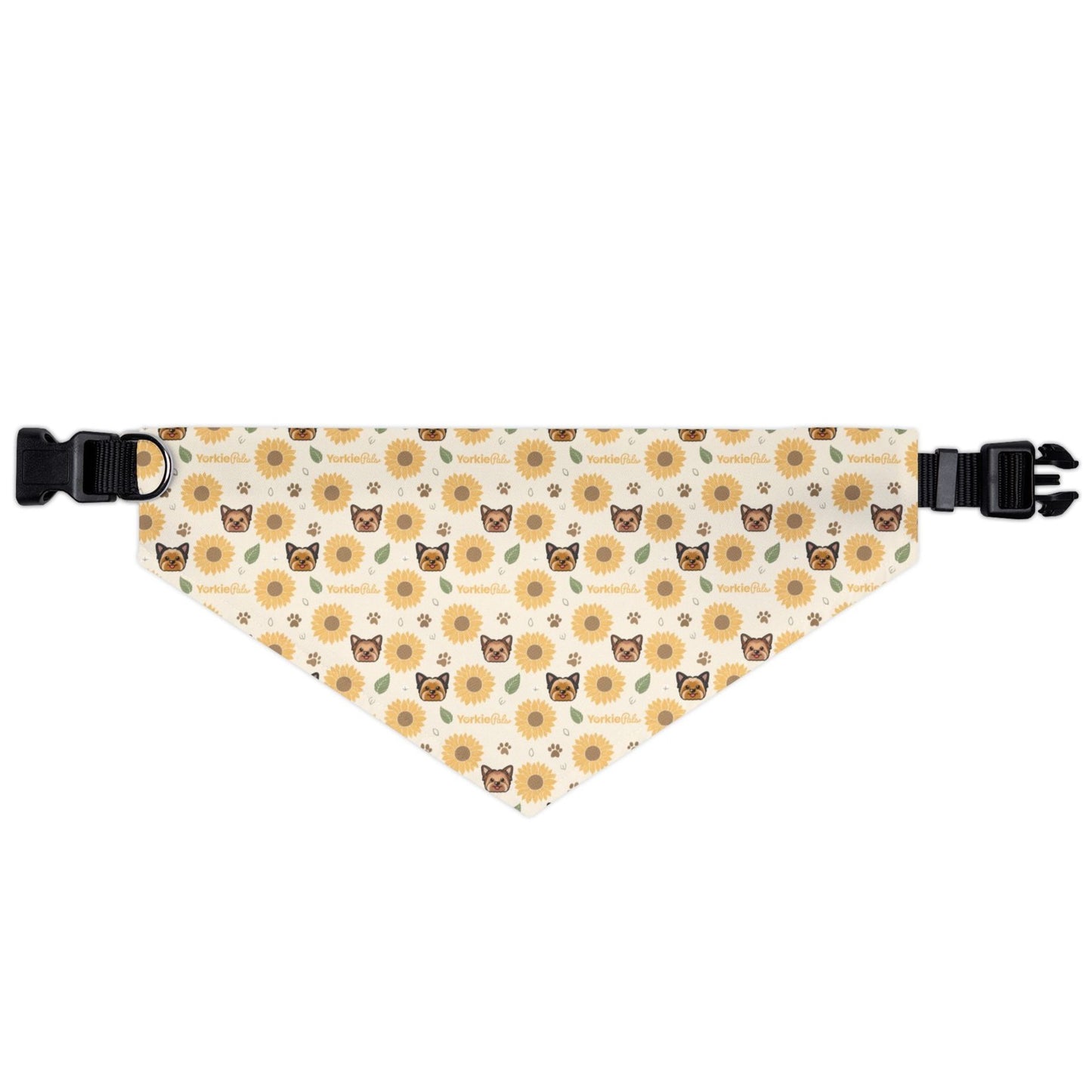 Yorkie SunFlower Pet Bandana Collar