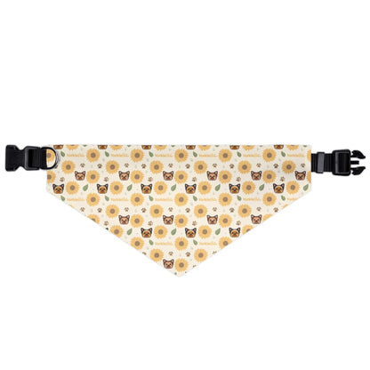 Yorkie SunFlower Pet Bandana Collar