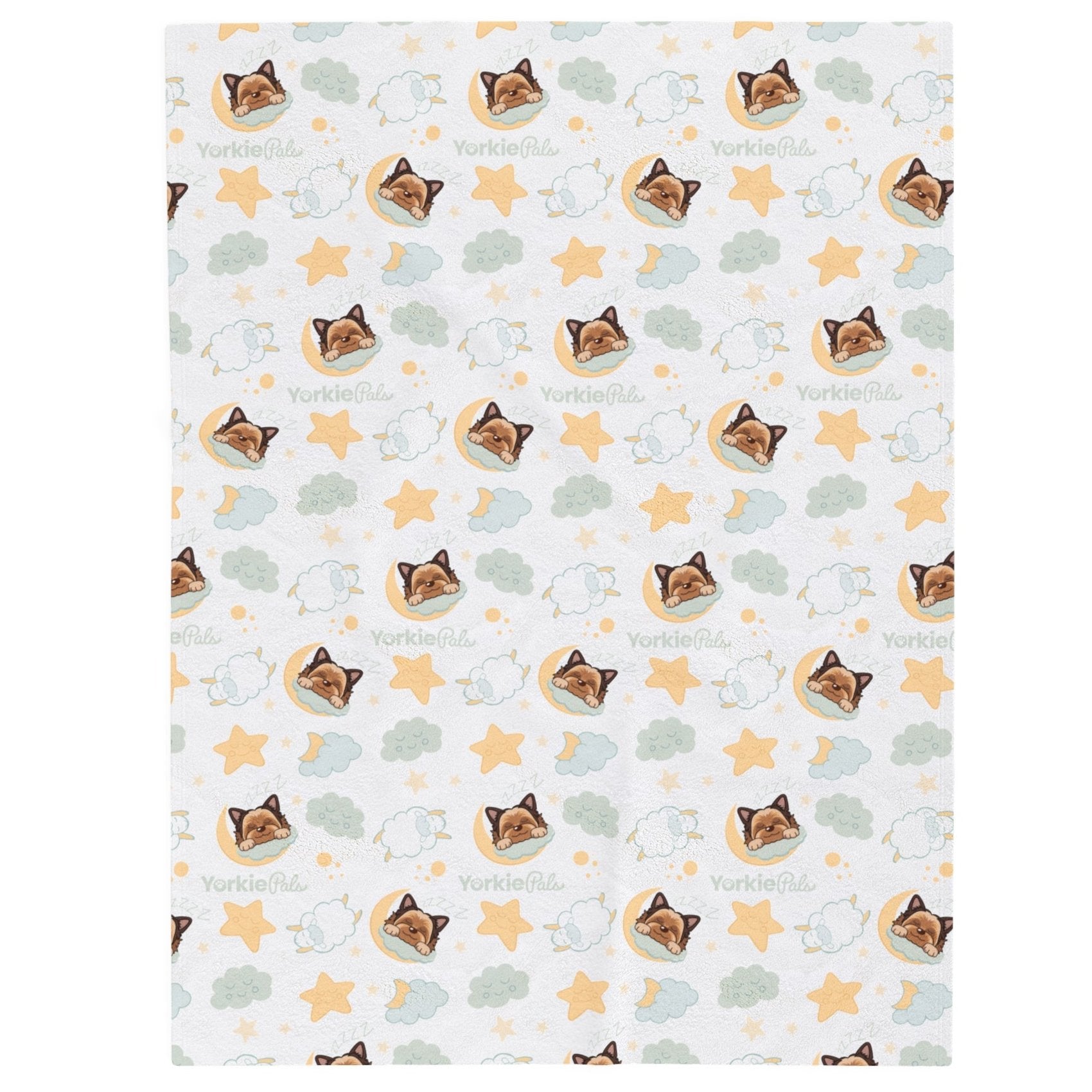 Dream Land Yorkie-themed blanket for dogs and owners"