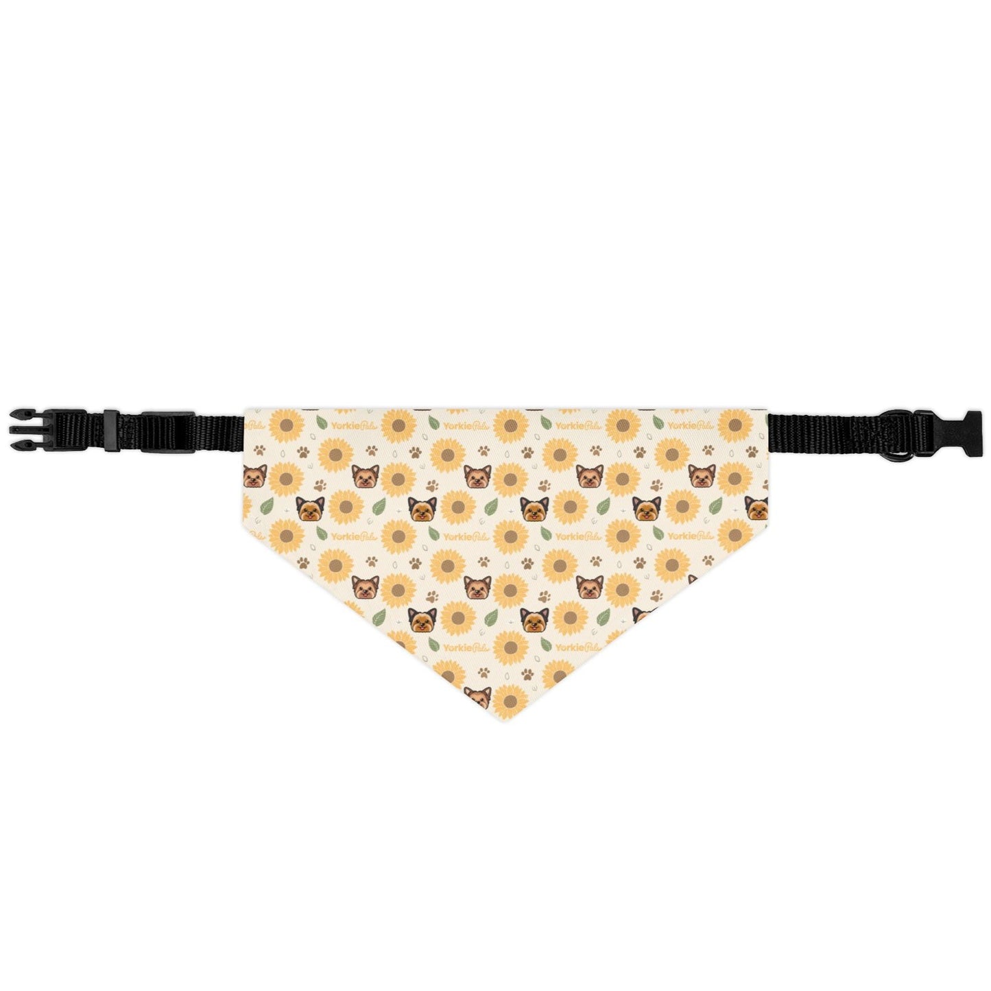 Yorkie SunFlower Pet Bandana Collar