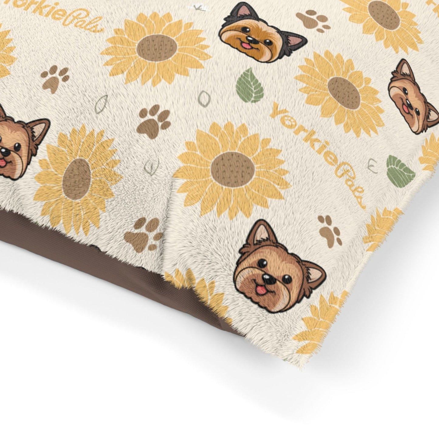 Yorkie-SunFlower Comfy Dog Bed