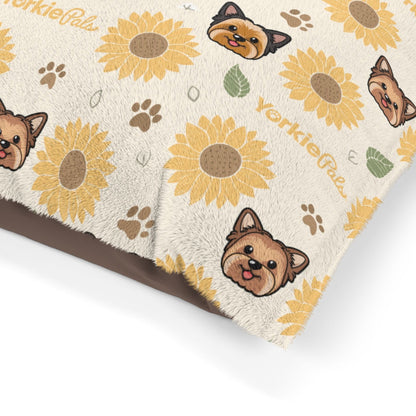 Yorkie-SunFlower Comfy Dog Bed