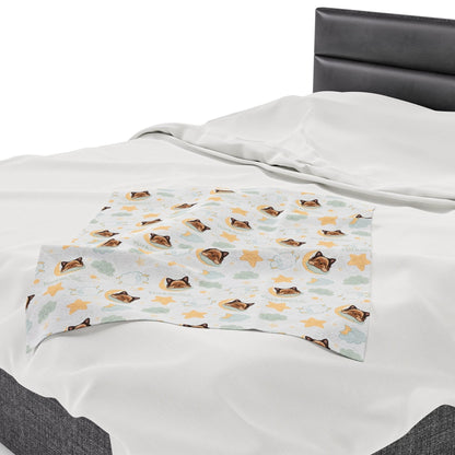 Dream Land Yorkie-themed blanket for dogs and owners"