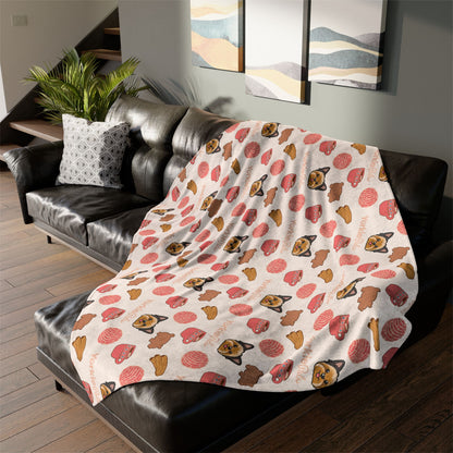 Yorkie-licious Cozy Blanket - Pan Dulce