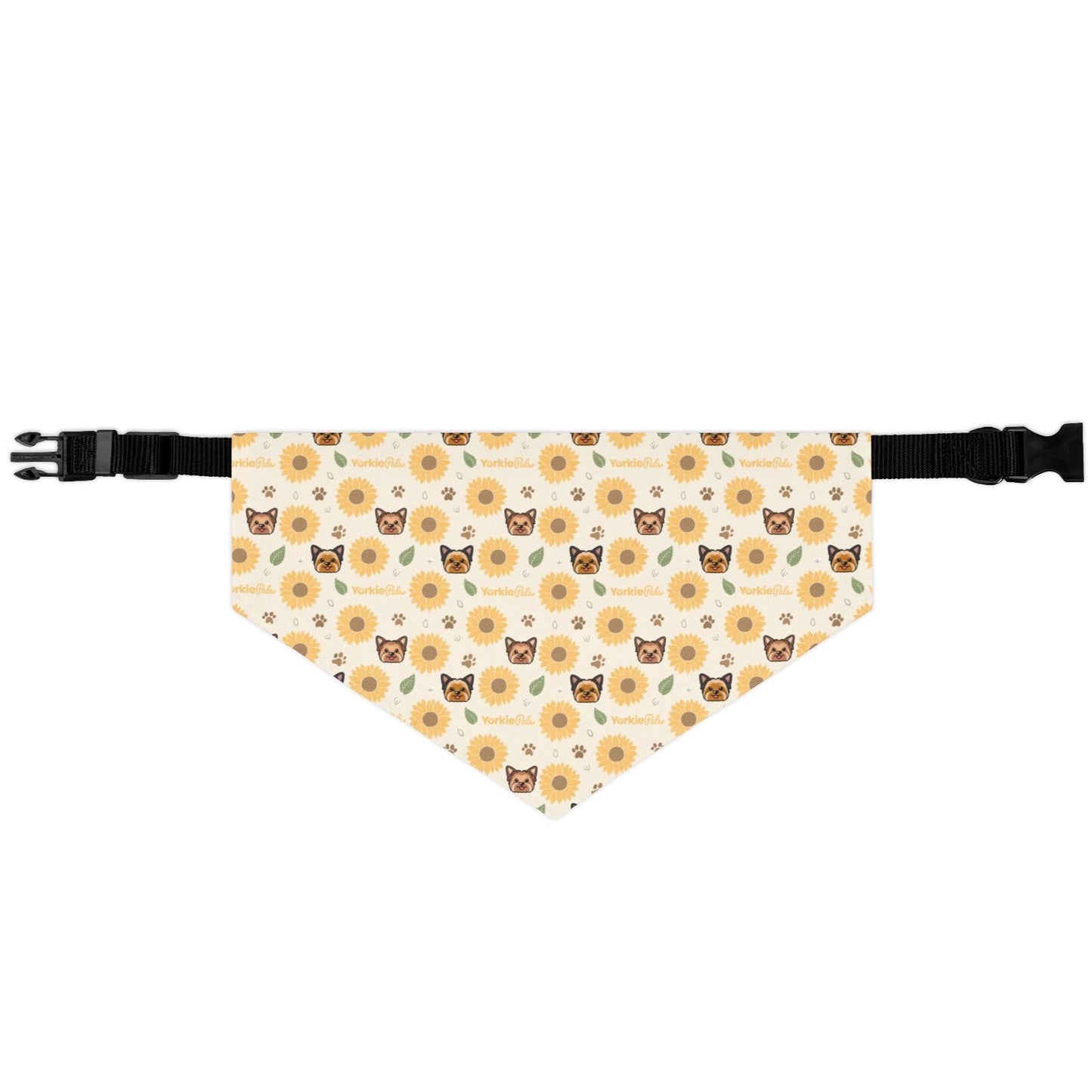 Yorkie SunFlower Pet Bandana Collar