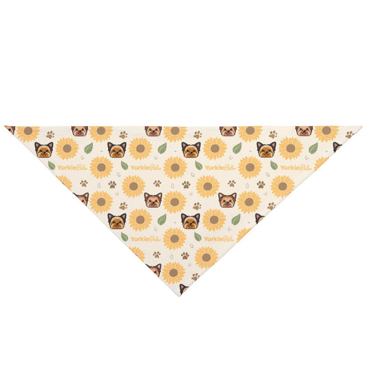 Yorkie-SunFlower Pet Bandana