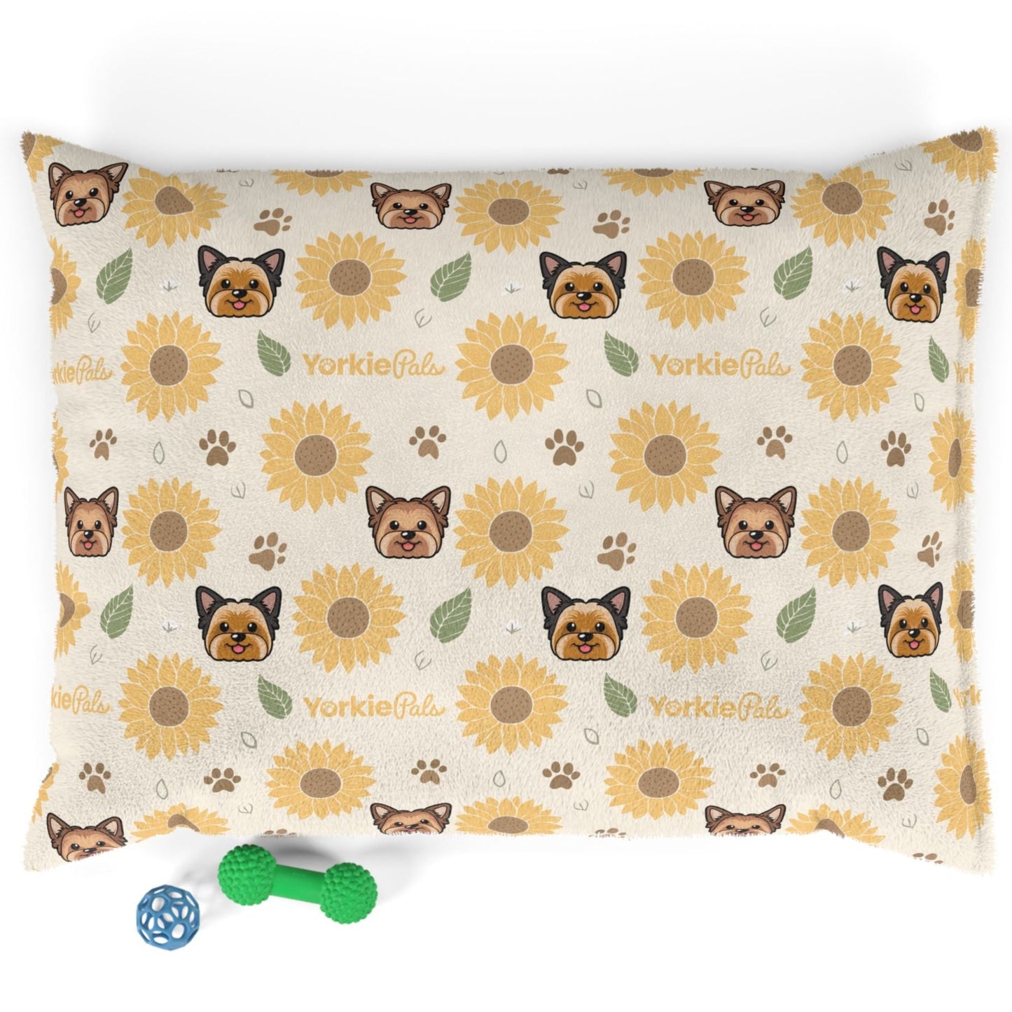 Yorkie-SunFlower Comfy Dog Bed