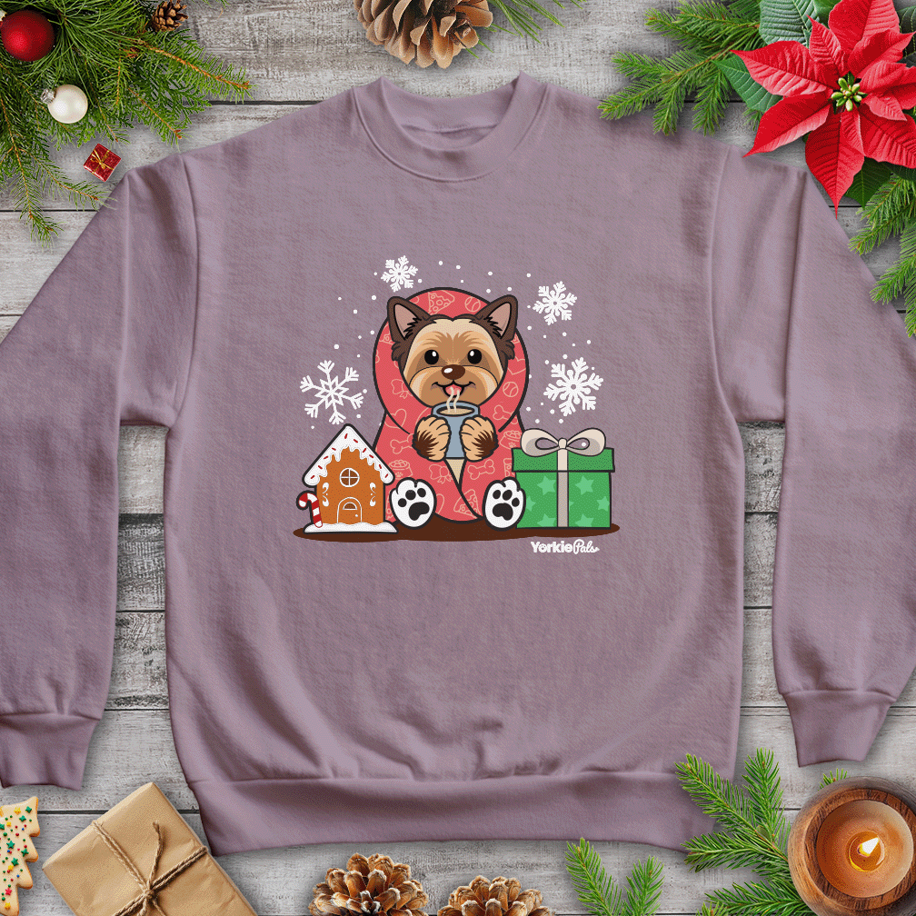 Hot Cocoa Yorkie Sweatshirt