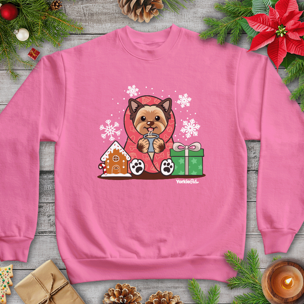 Hot Cocoa Yorkie Sweatshirt