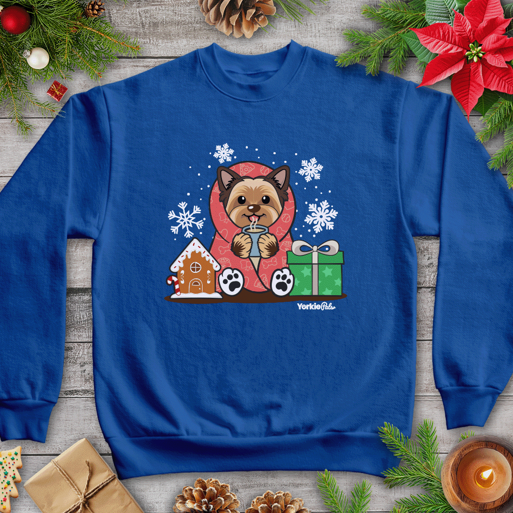 Hot Cocoa Yorkie Sweatshirt