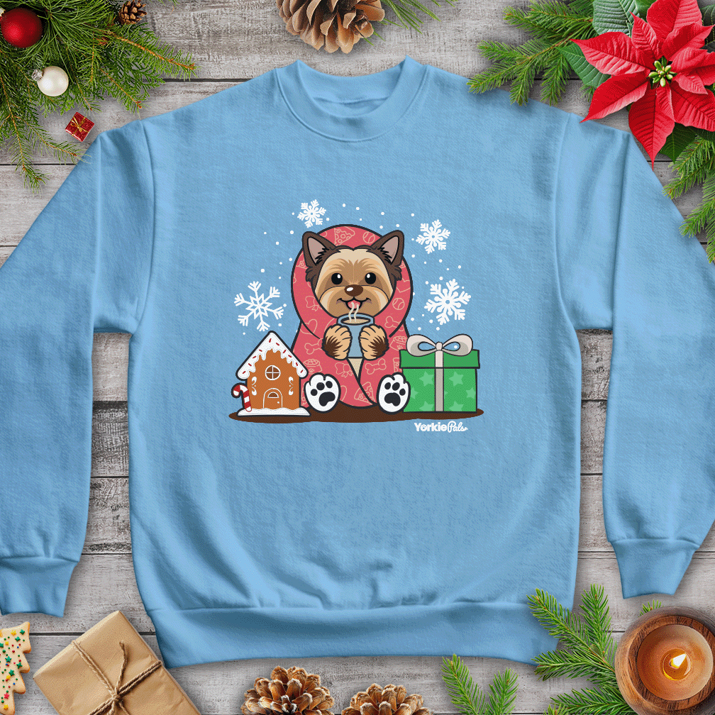 Hot Cocoa Yorkie Sweatshirt